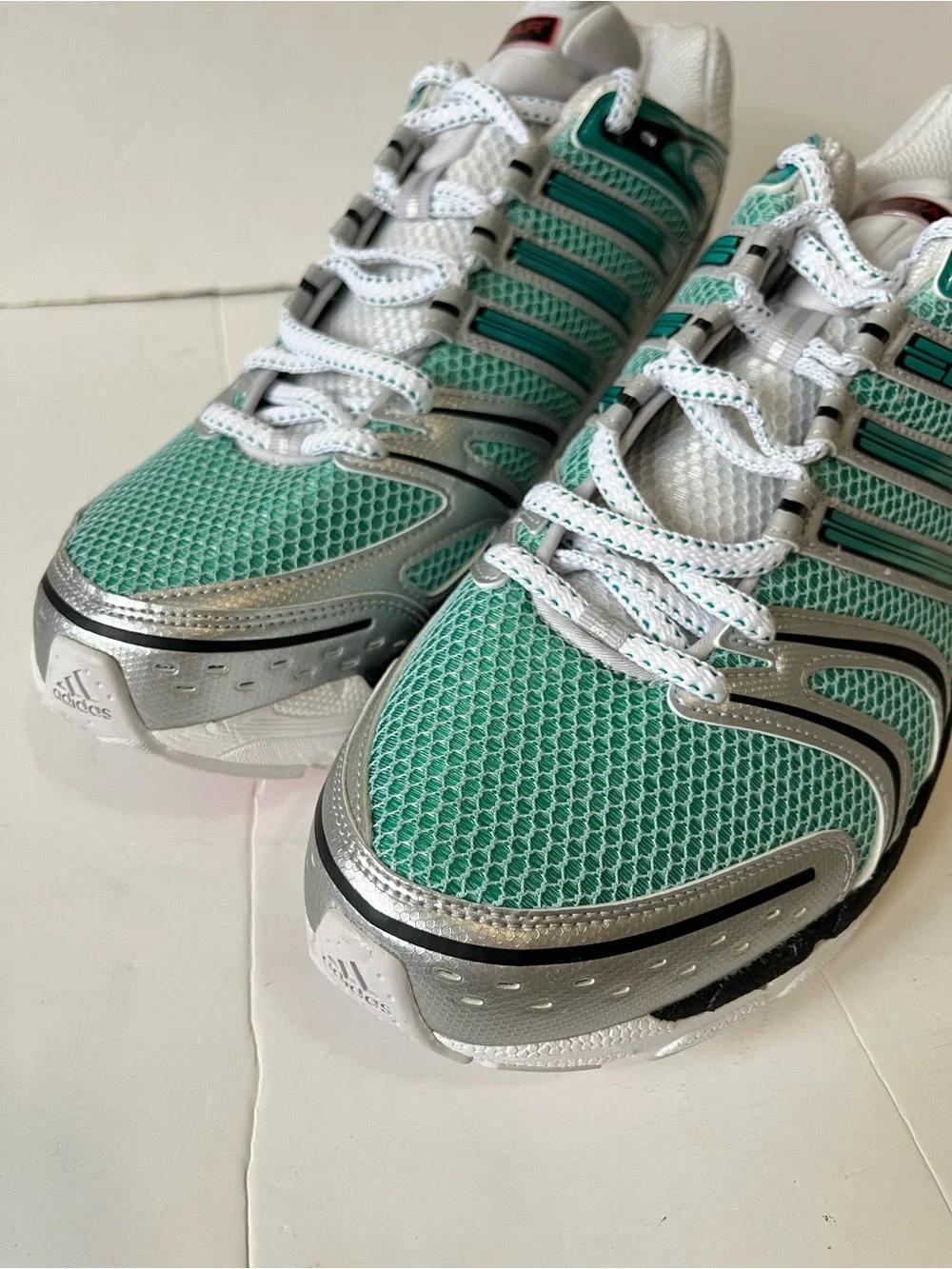 Adidas Adistar Control 5 sneakers green Silver Running Shoes men’s size 16